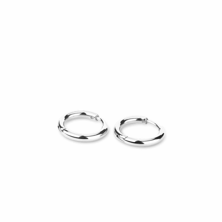 Uhren & Schmuck Basic | Earring Hoop Silver