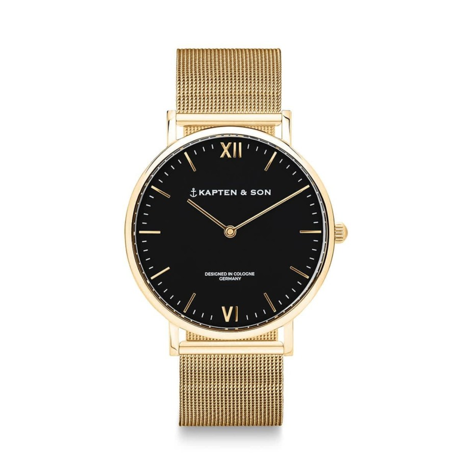 Uhren & Schmuck Campus | Campus Gold Black Mesh