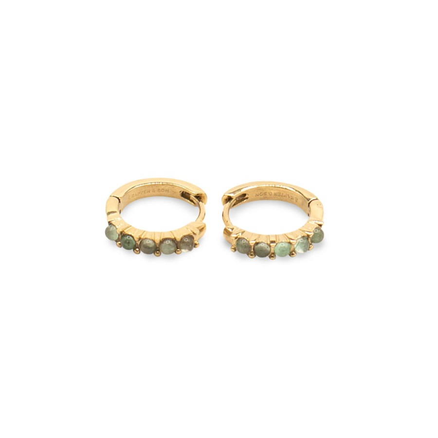 Uhren & Schmuck Harmony | Earring Hoop Harmony Stone Gold