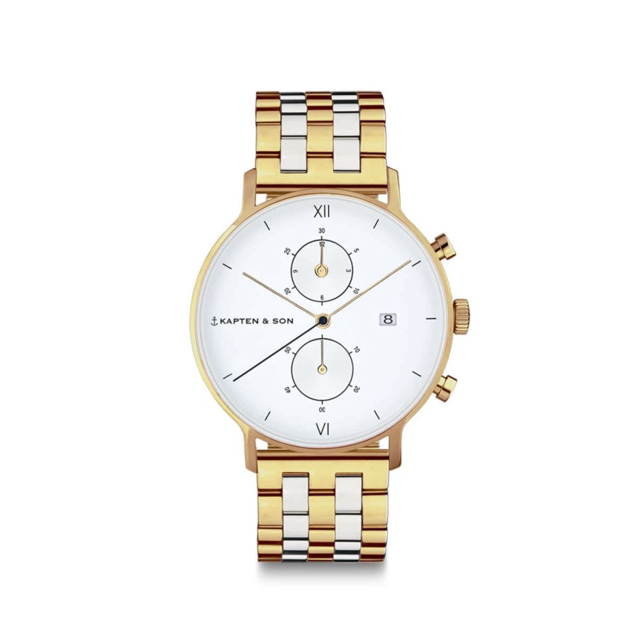 Uhren & Schmuck Chrono Small | Chrono Small Gold Bicolor Steel