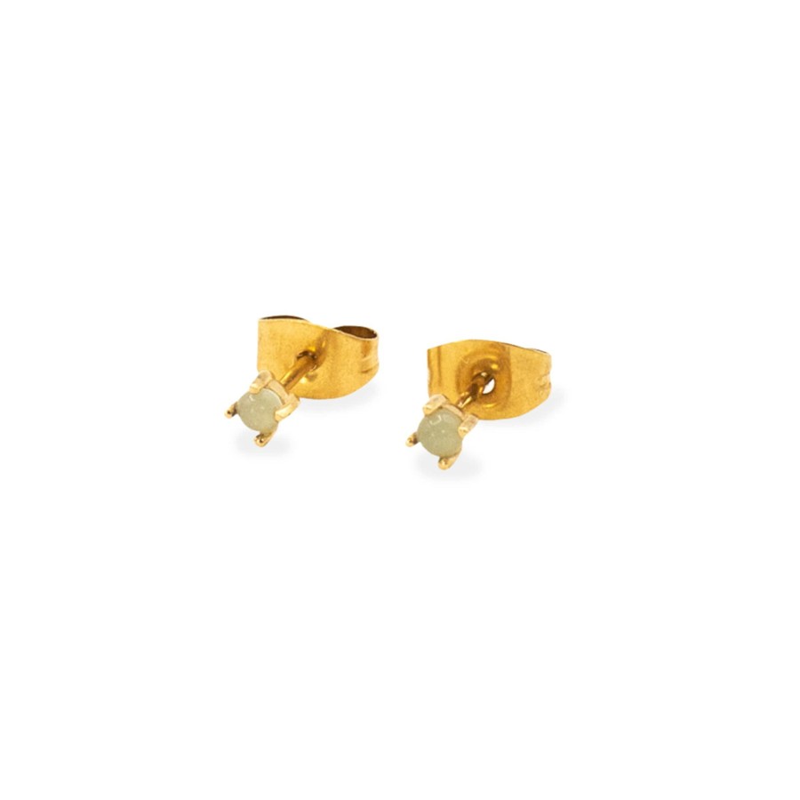 Uhren & Schmuck Harmony | Earring Stud Harmony Stone Gold