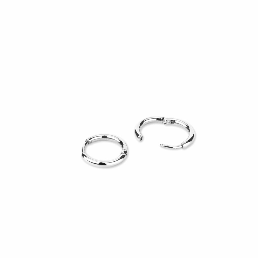 Uhren & Schmuck Basic | Earring Filigree Hoop Silver