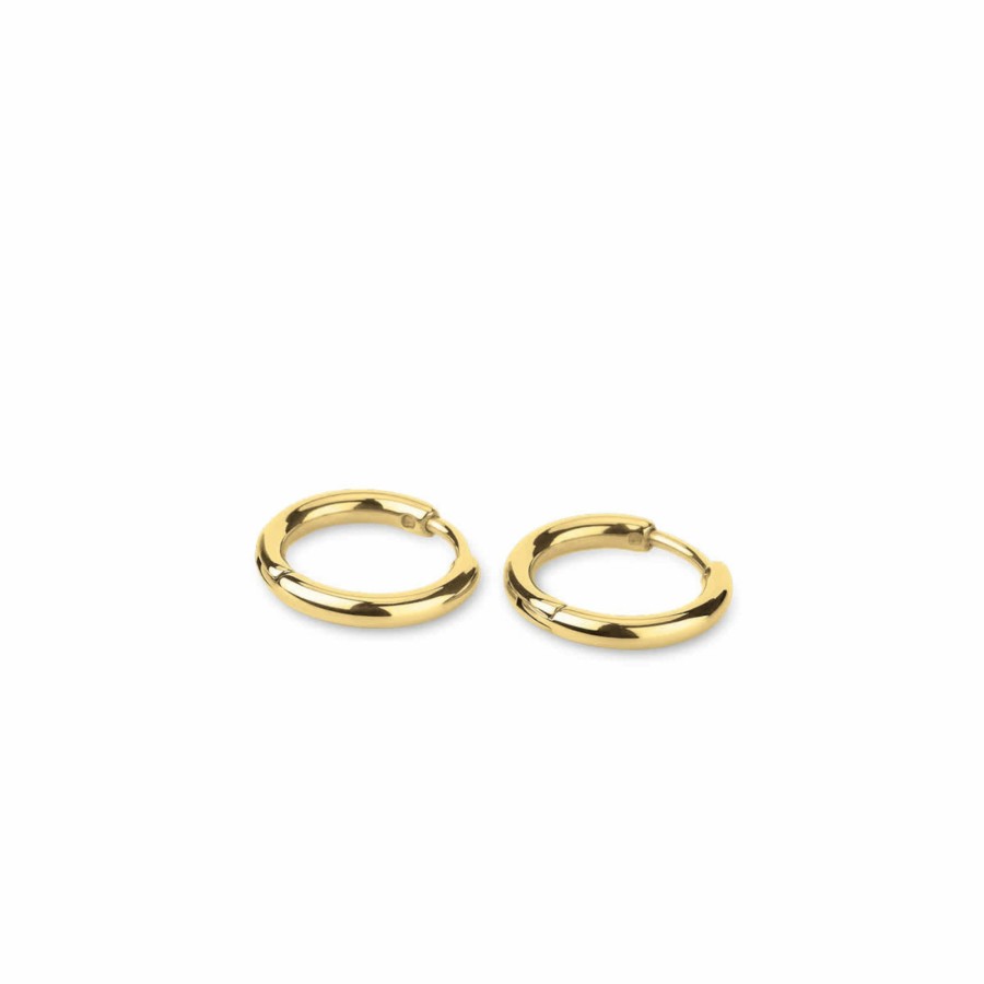 Uhren & Schmuck Basic | Earring Hoop Gold