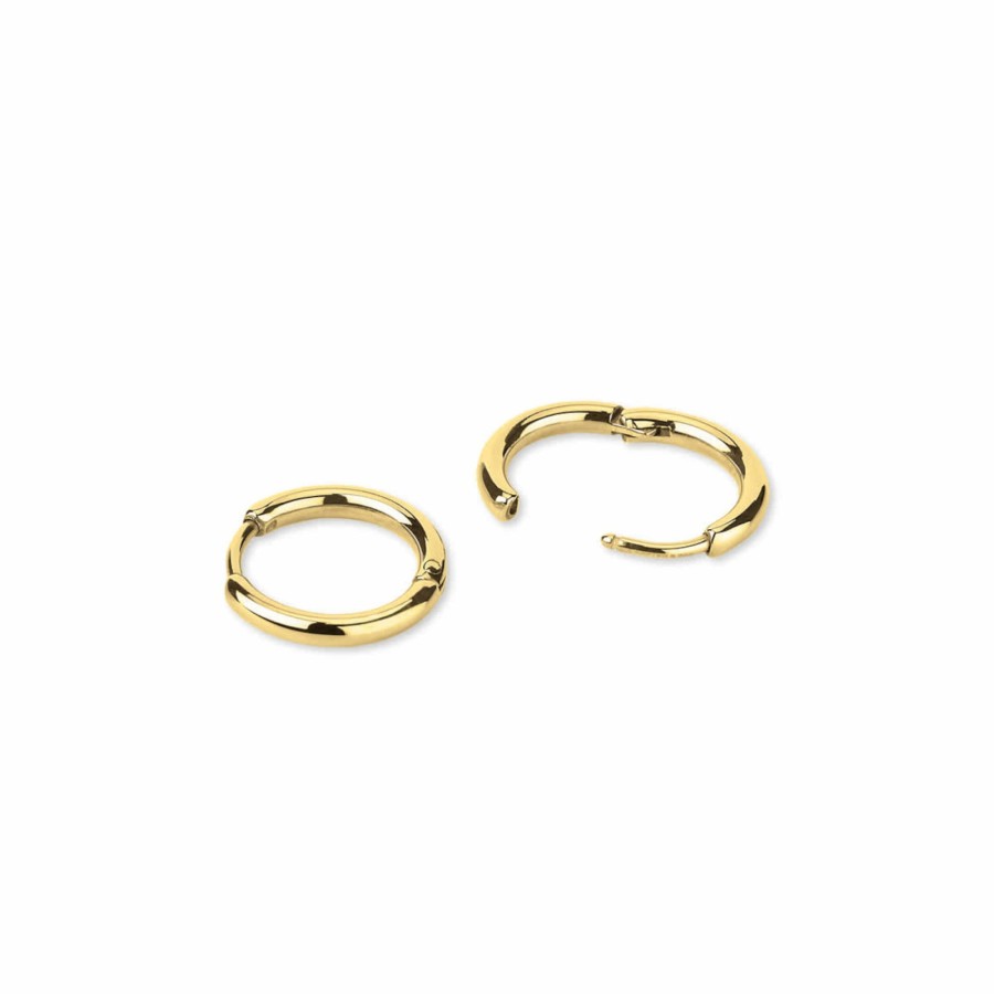 Uhren & Schmuck Basic | Earring Hoop Gold