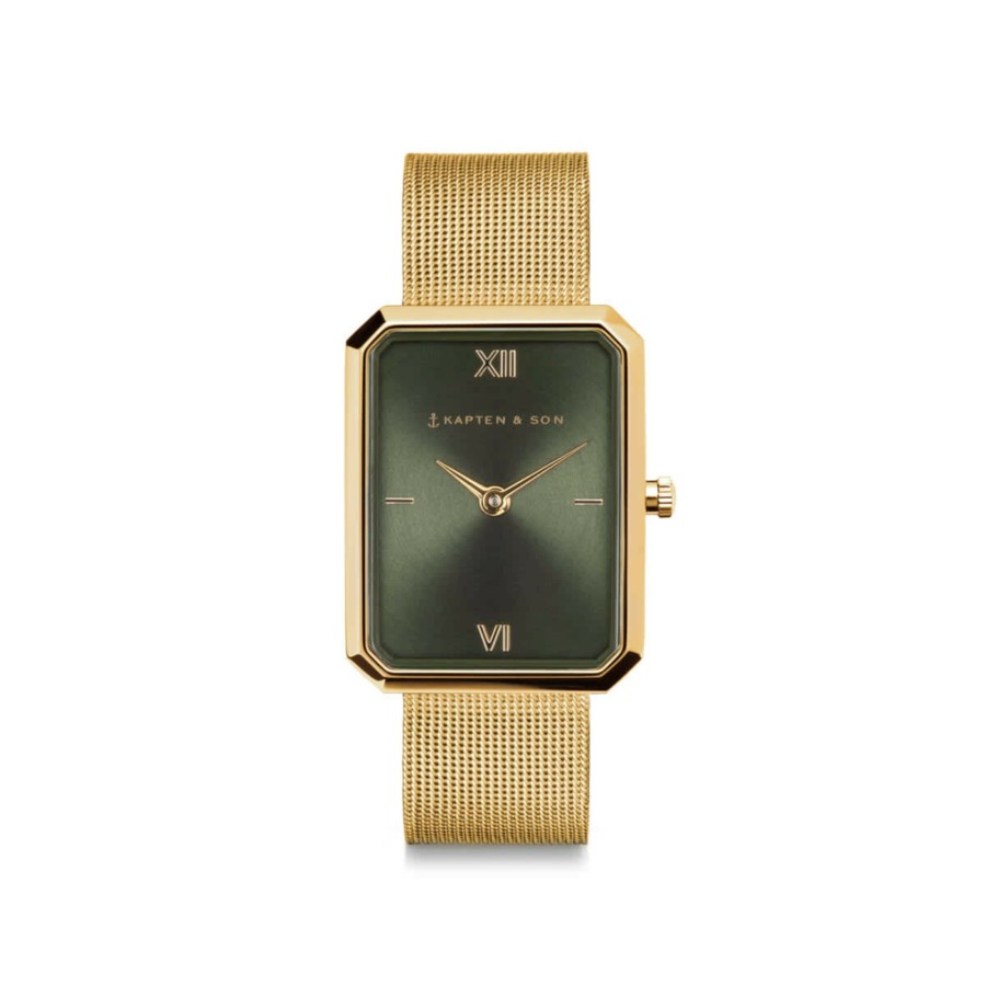 Uhren & Schmuck Grace | Grace Gold Green Mesh