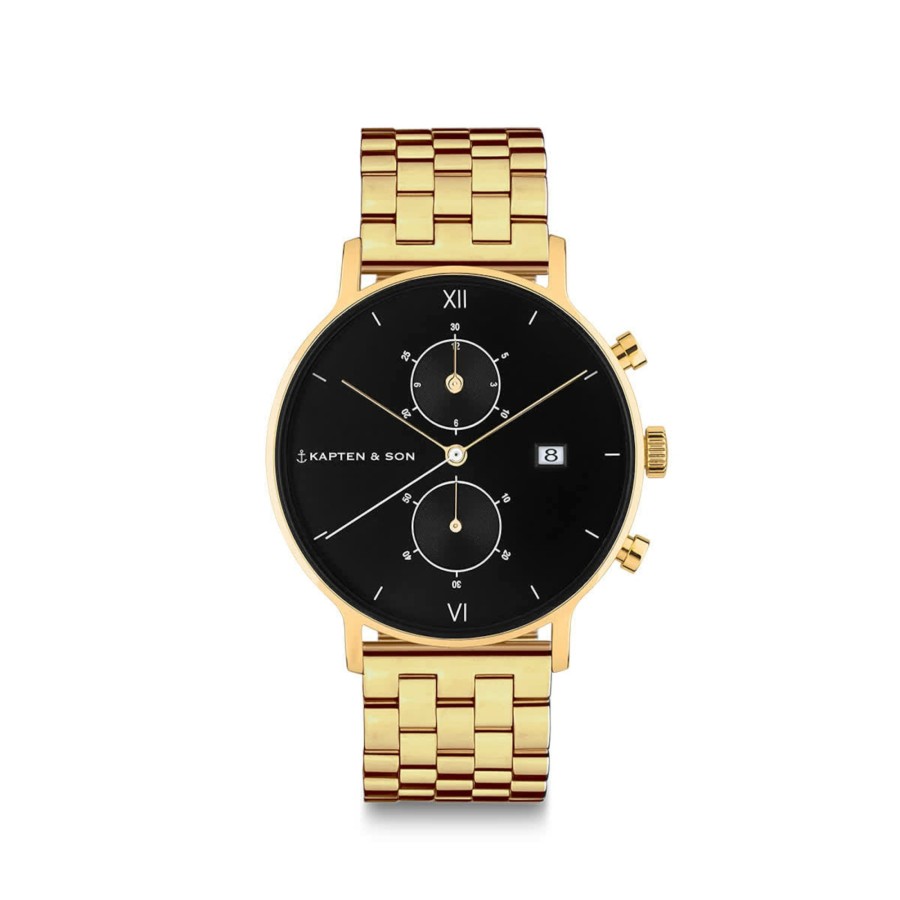 Uhren & Schmuck Chrono Small | Chrono Small Gold Black Steel