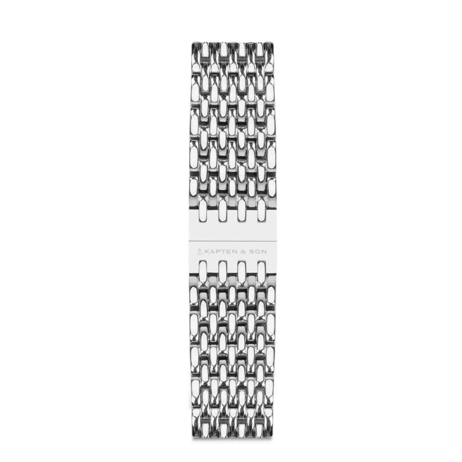 Uhren & Schmuck Strap | Woven Steel Strap Silver