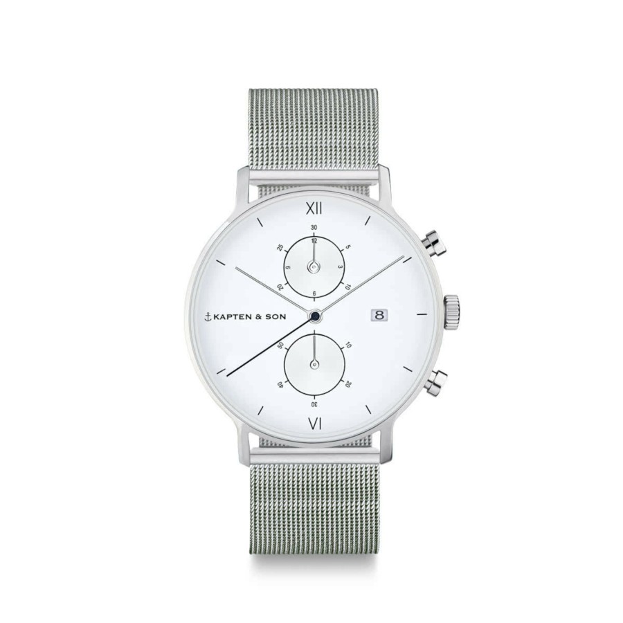 Uhren & Schmuck Chrono Small | Chrono Small Silver Mesh