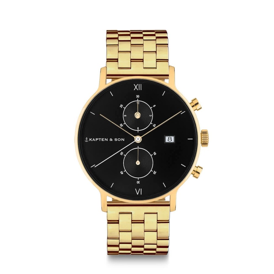 Uhren & Schmuck Chrono | Chrono Gold Black Steel