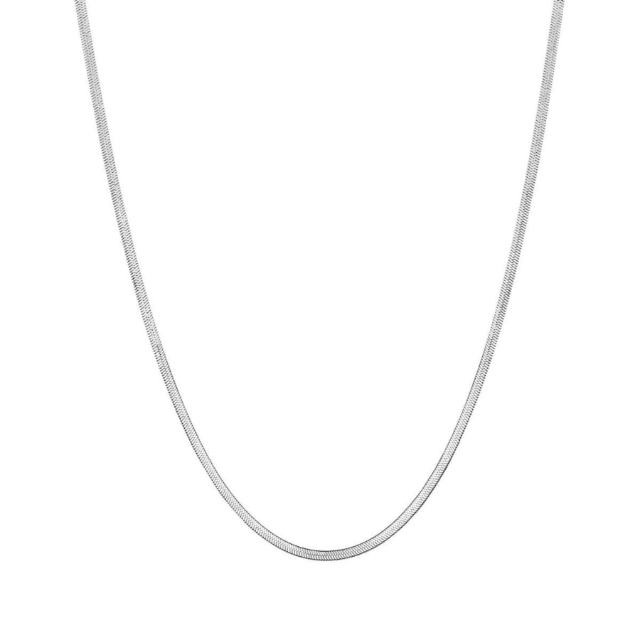 Uhren & Schmuck Basic | Necklace Snake Silver