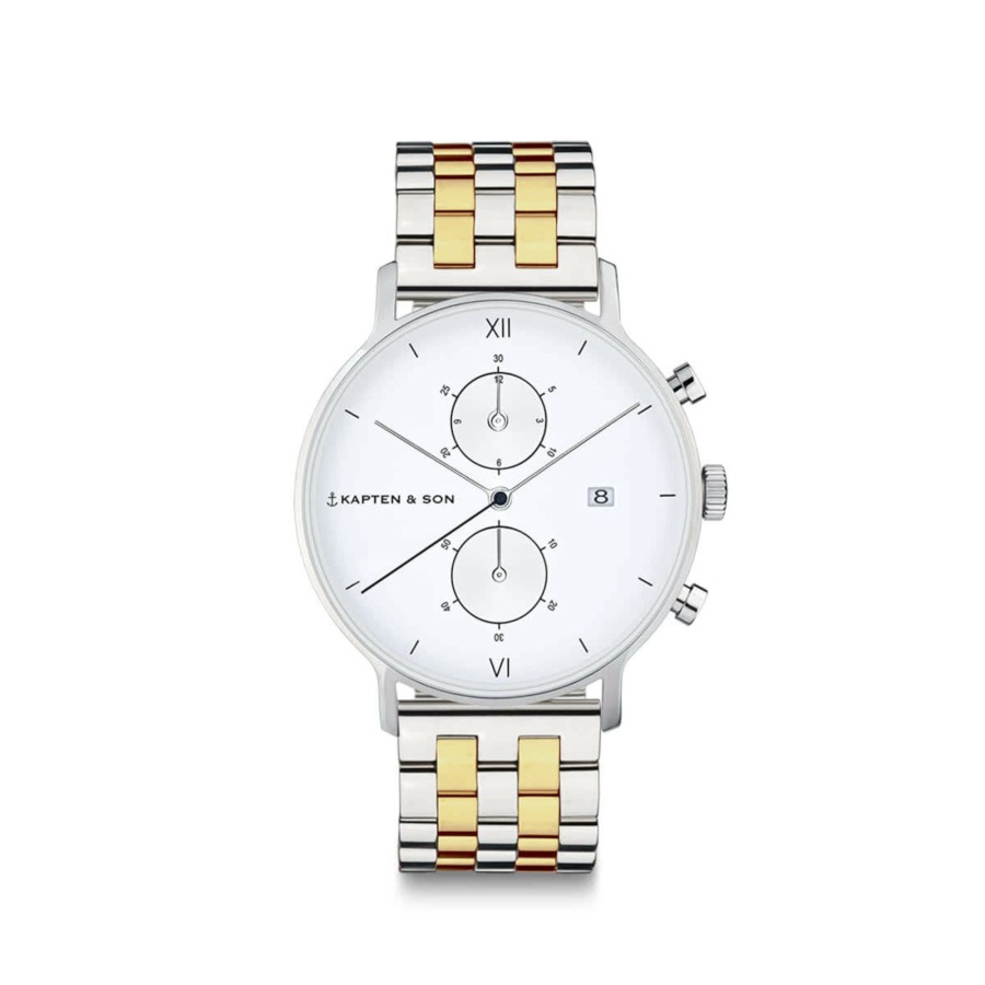 Uhren & Schmuck Chrono Small | Chrono Small Silver Bicolor Steel