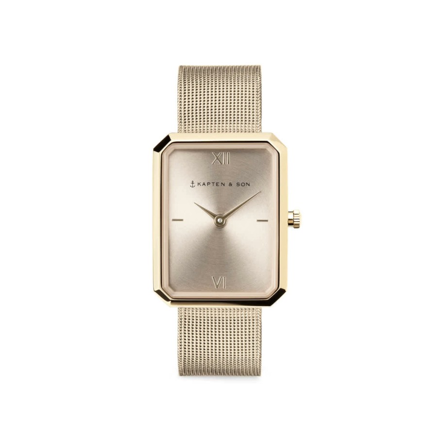 Uhren & Schmuck Grace | Grace Light Gold Cream Mesh