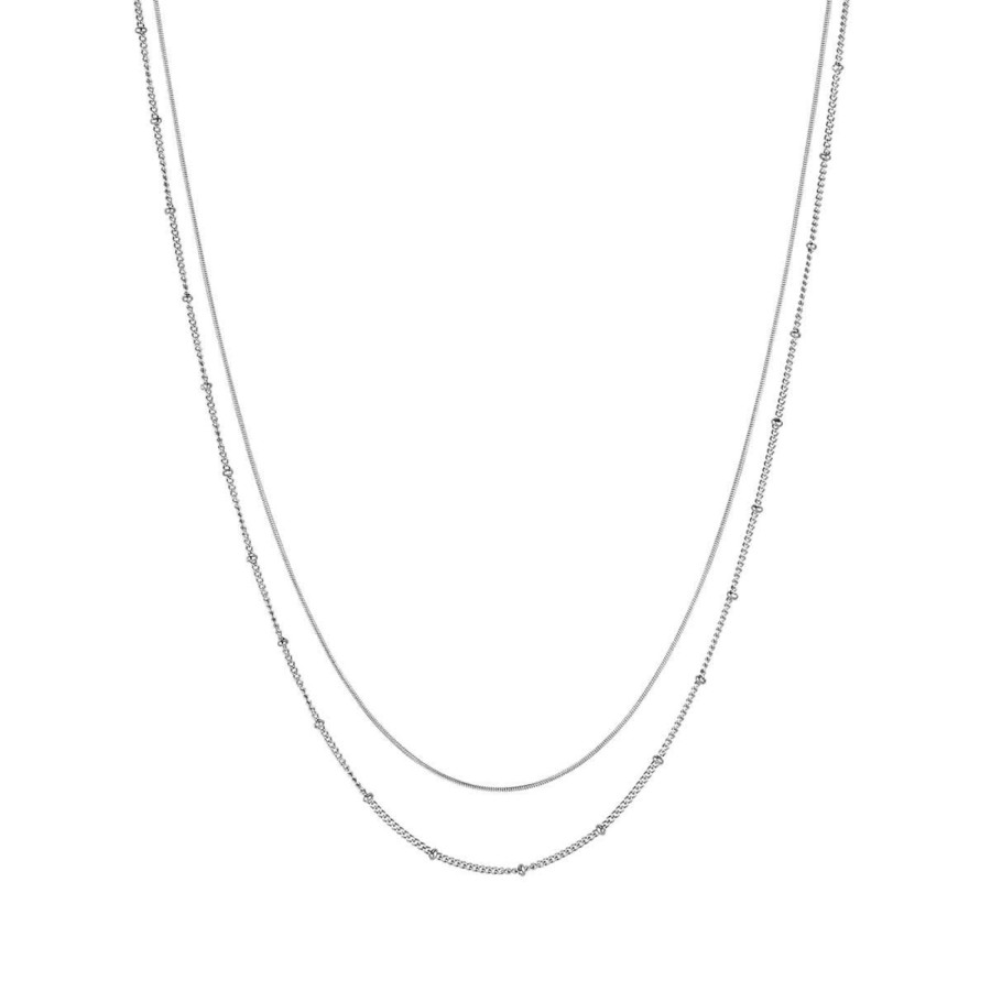 Uhren & Schmuck Basic | Necklace Sphere Silver