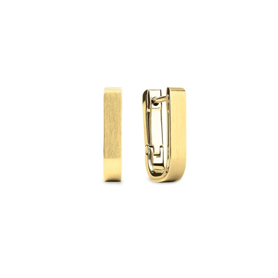 Uhren & Schmuck Basic | Earring Bold Hoop Gold