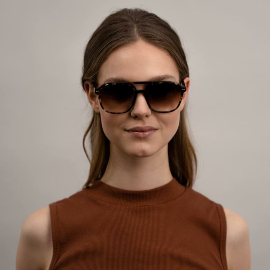 Brillen & Sonnenbrillen Zurich Oversize | Zurich Oversize Crystal Tortoise Brown