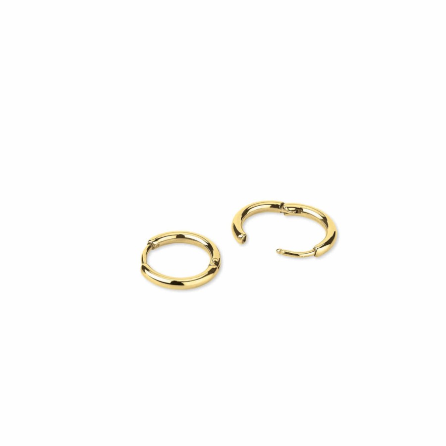 Uhren & Schmuck Basic | Earring Filigree Hoop Gold